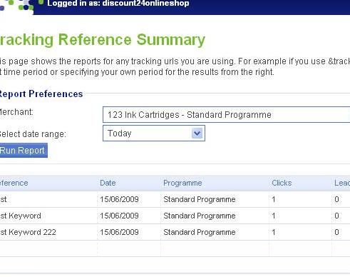 Tracking Reference Summary