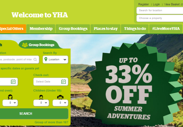 New Advertiser – YHA England and Wales