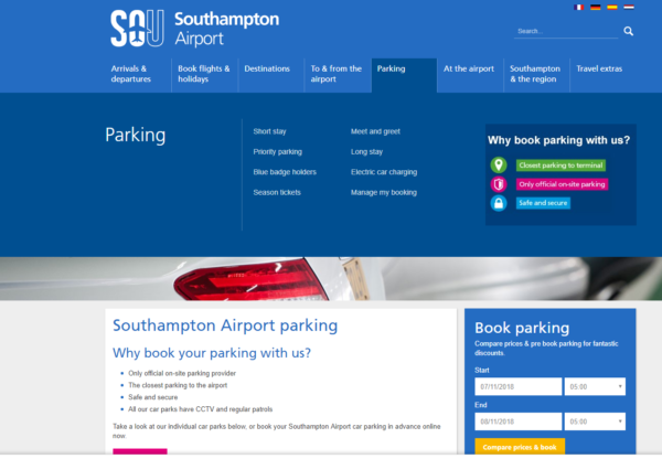 Southampton Airport Parking – Now Live On Affiliate Future!